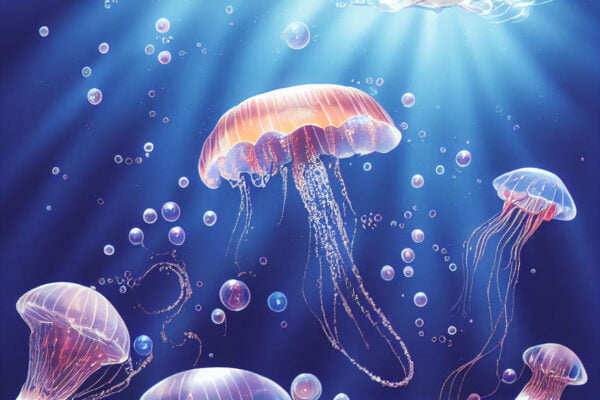 Jellyfish Digitally Printed Photo Roller Blind