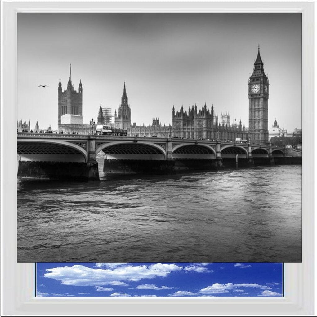 Big Ben BW Photo Roller Blind