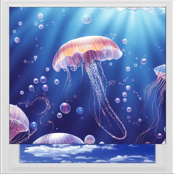 Jellyfish Digitally Printed Photo Roller Blind