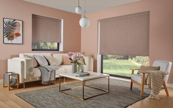 Valencia Pale Mauve Blackout Roller Blind