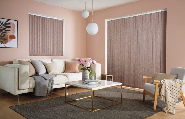 Valencia Pale Mauve Blackout Vertical Blind