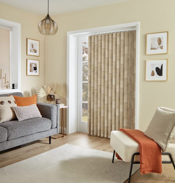 Argent Gold Blackout Vertical Blind