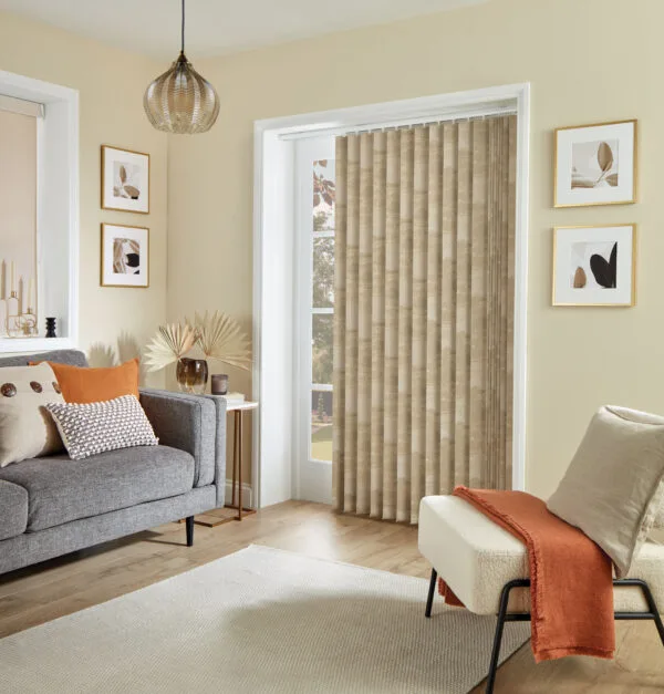 Argent Gold Blackout Vertical Blind