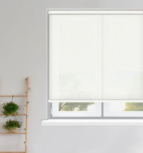 Aurora White Roller Blind