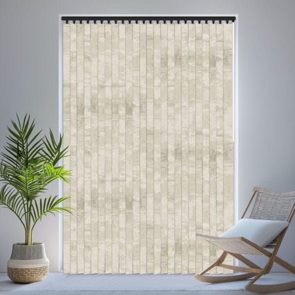 Argent Champagne Blackout Vertical Blind
