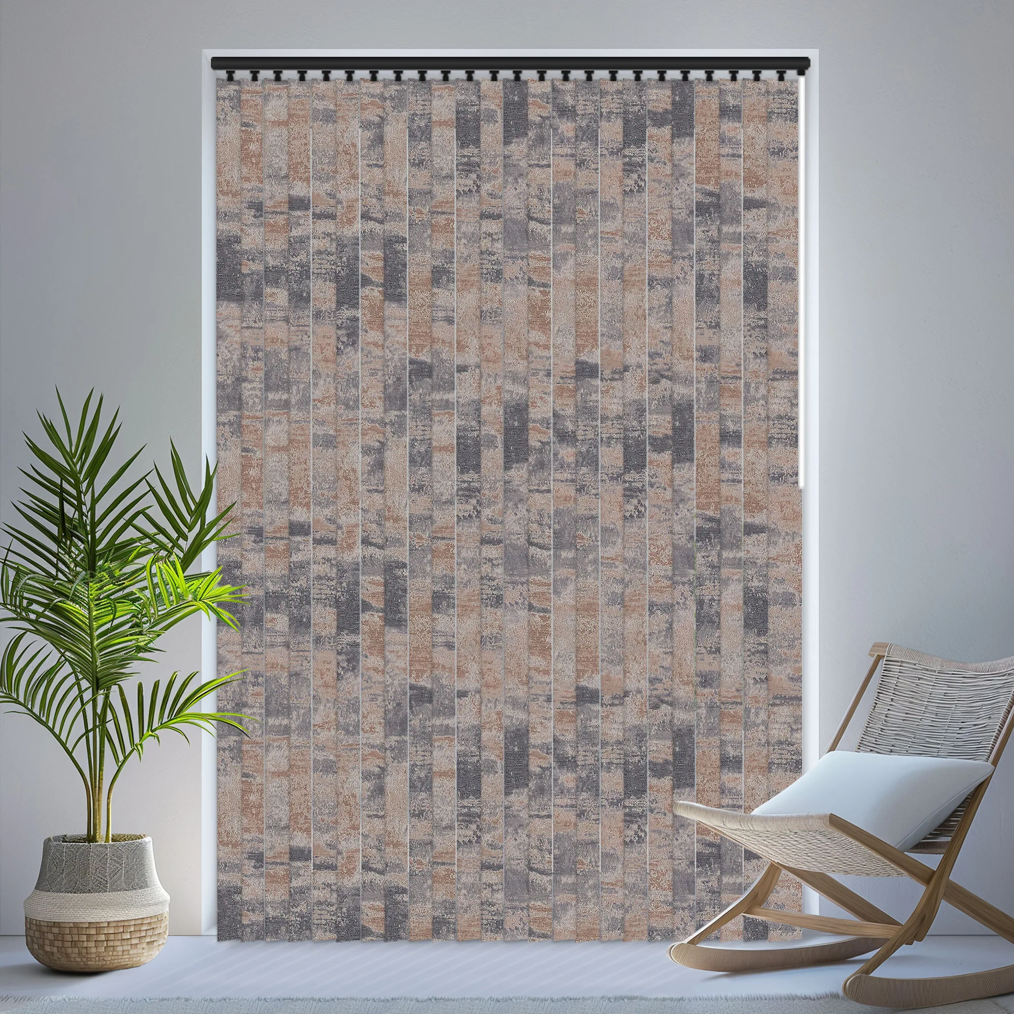 Argent Copper Blackout Vertical Blind