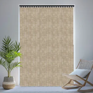 Argent Gold Blackout Vertical Blind
