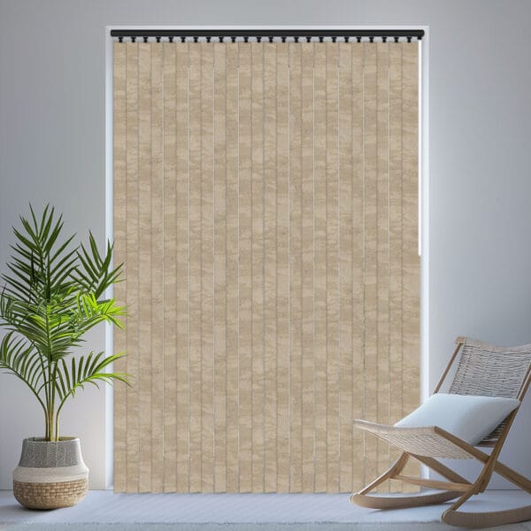 Argent Gold Blackout Vertical Blind