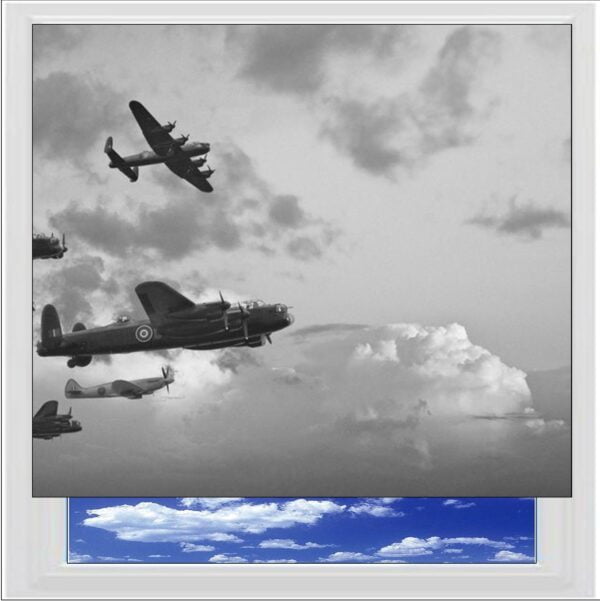 WWII Planes Digitally Printed Photo Roller Blind