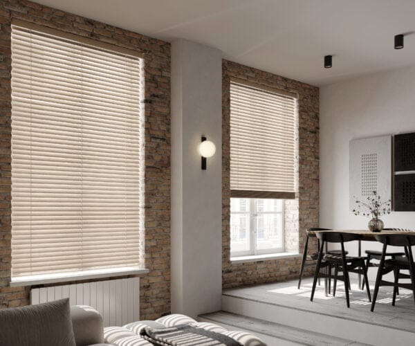 Scandi Oak Wood Grain Faux Wood Venetian Blind