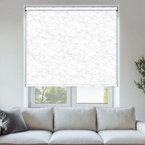 Marble Silver PVC Roller Blind