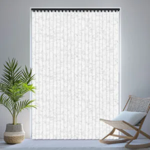 Marble Silver PVC Vertical Blind