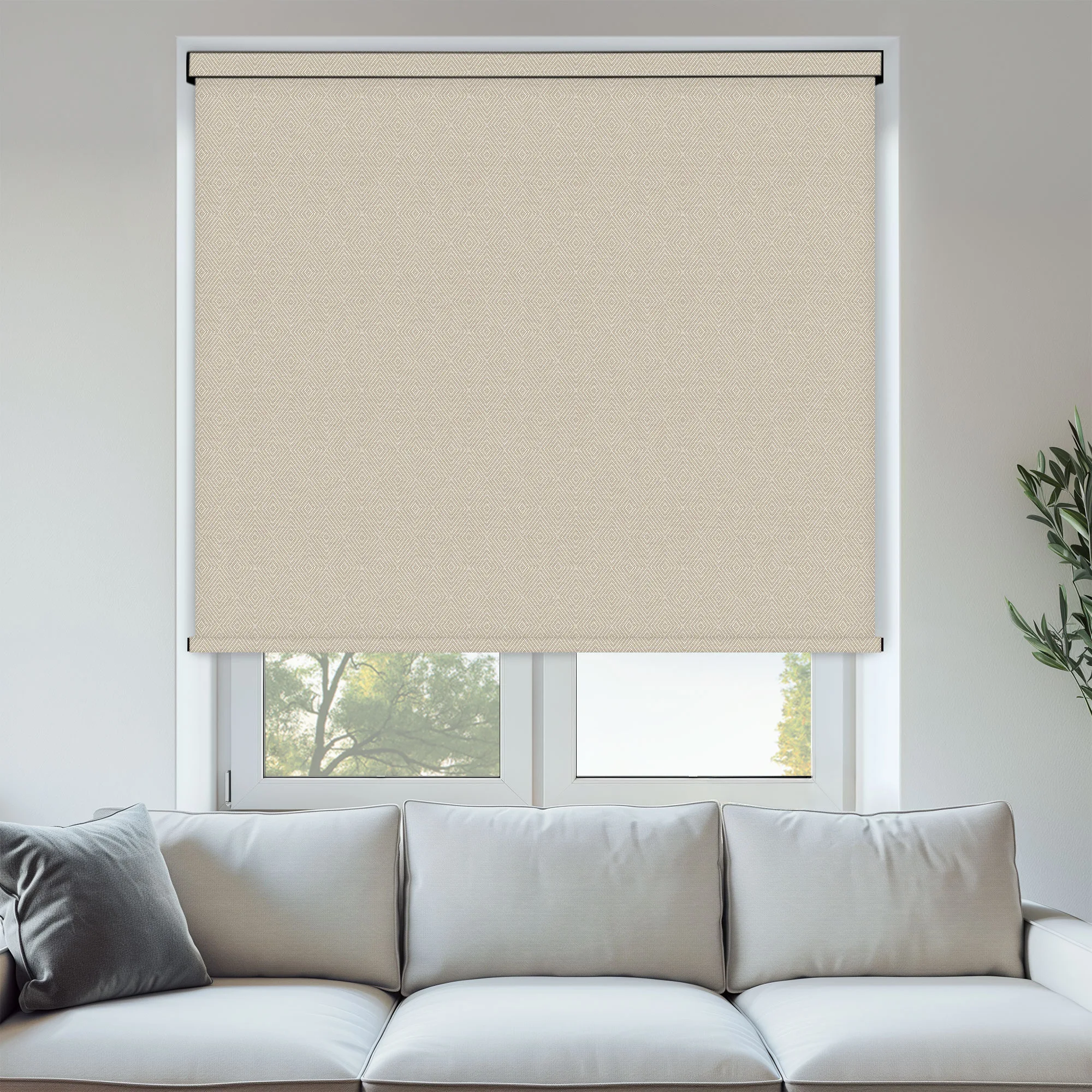 Dunham Natural Blackout Roller Blind