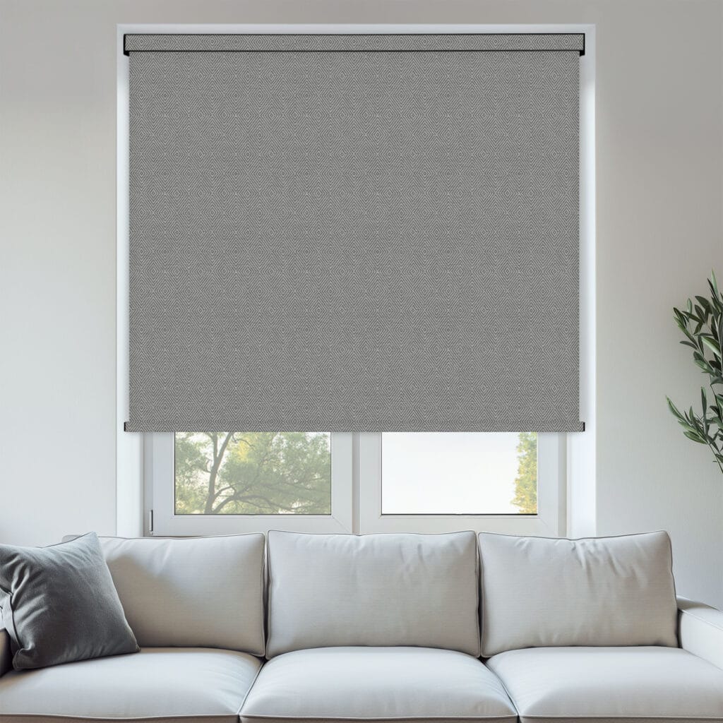 Dunham Slate Blackout Roller Blind