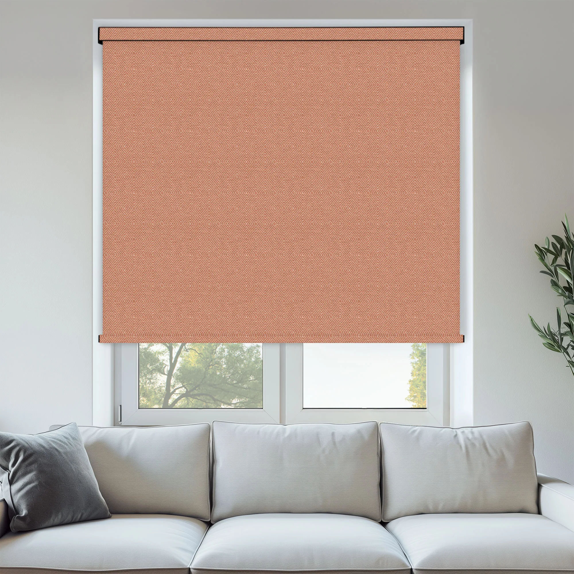 Dunham Terracotta Blackout Roller Blind