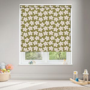 Daisy Khaki Blackout Roller Blind