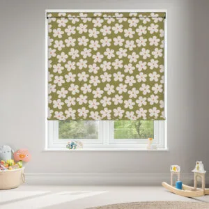 Daisy Khaki Blackout Roller Blind