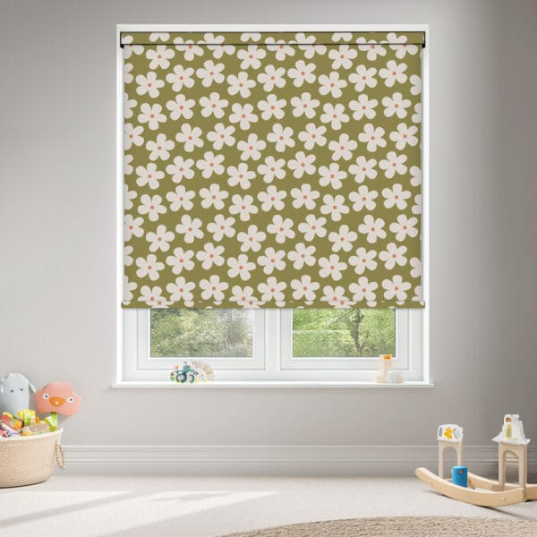 Daisy Khaki Blackout Roller Blind