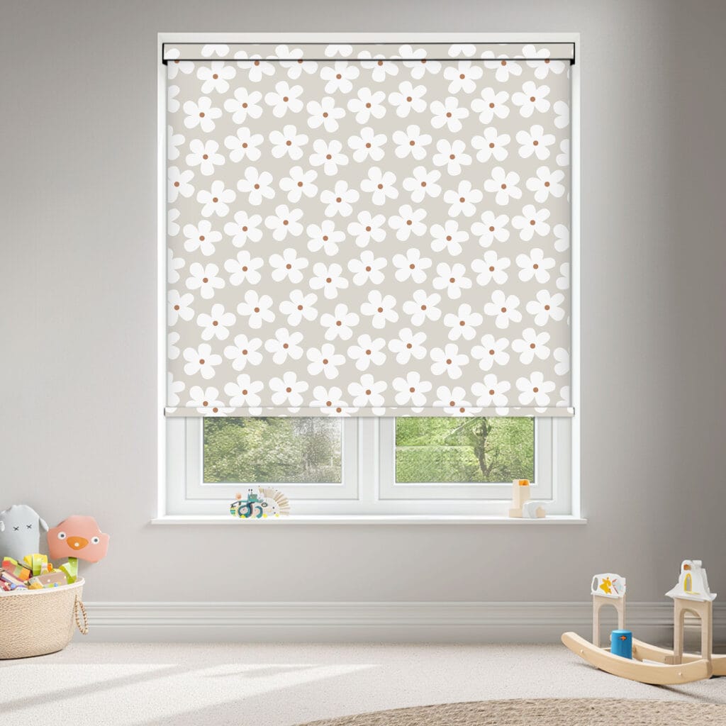 Daisy Linen Blackout Roller Blind