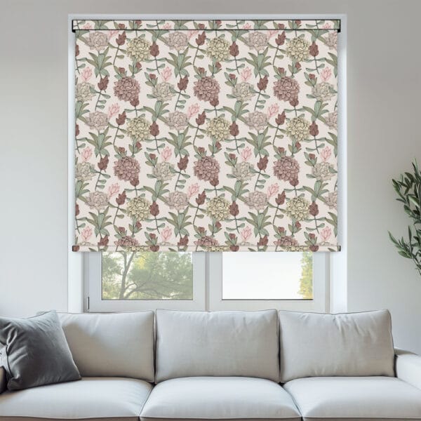 Dahlia Blue Blackout Roller Blind