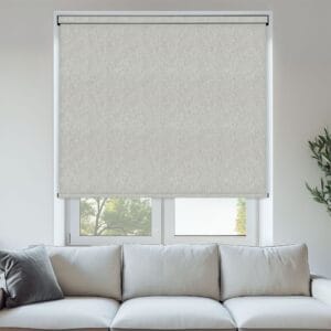 Herringbone Stone Blackout Roller Blind