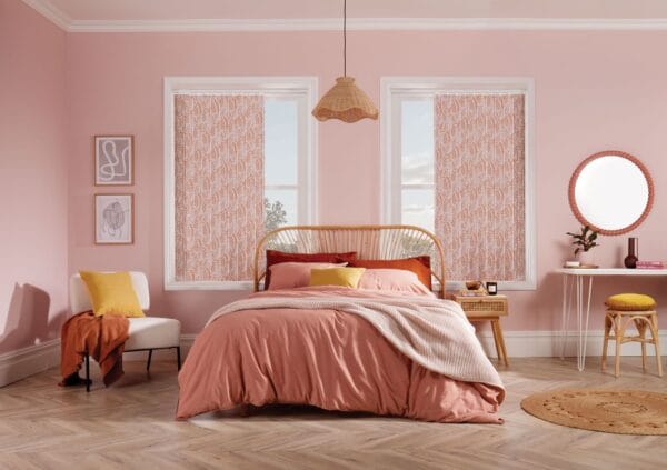Petal Terracotta Blush Blackout Vertical Blind