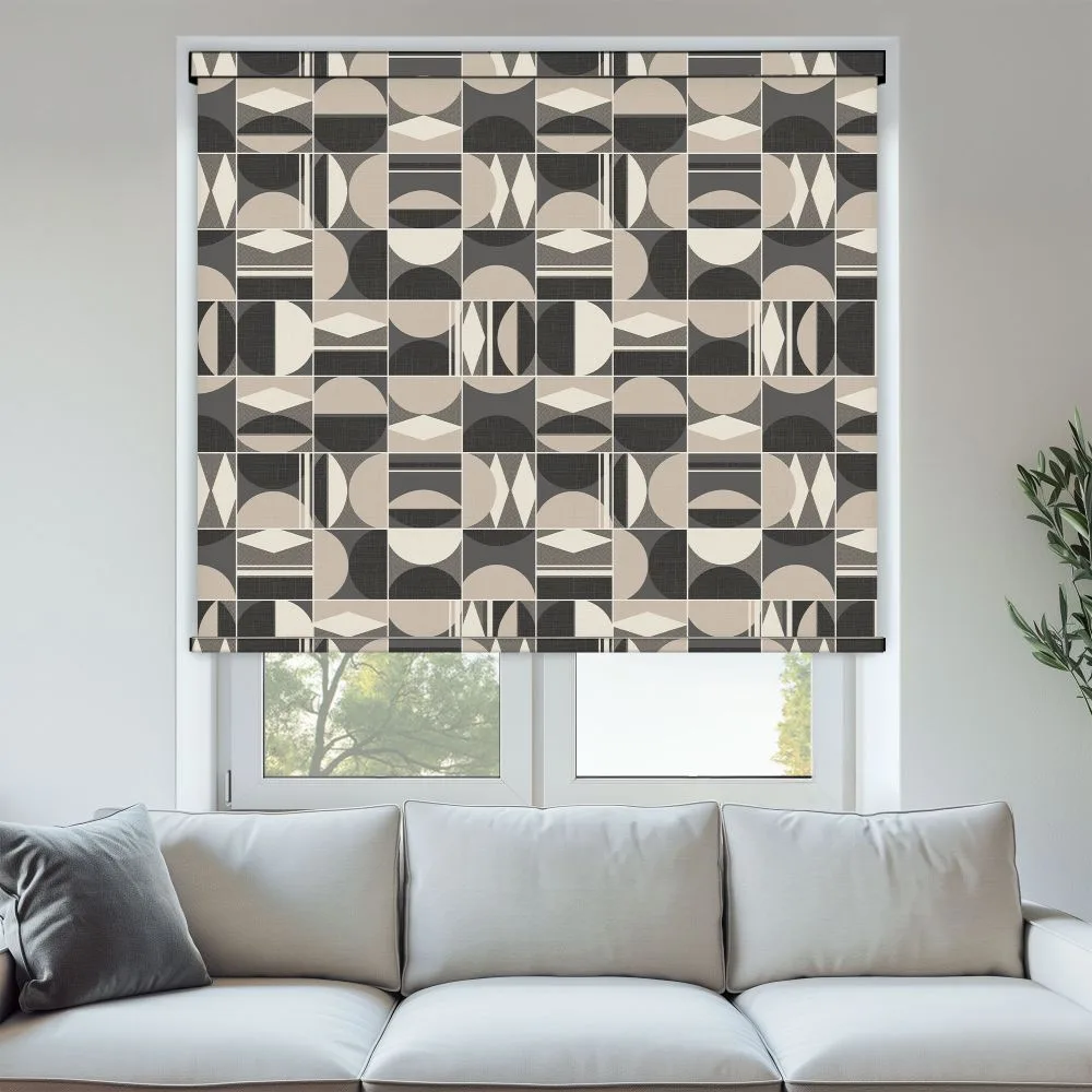 Drapper Black Roller Blind