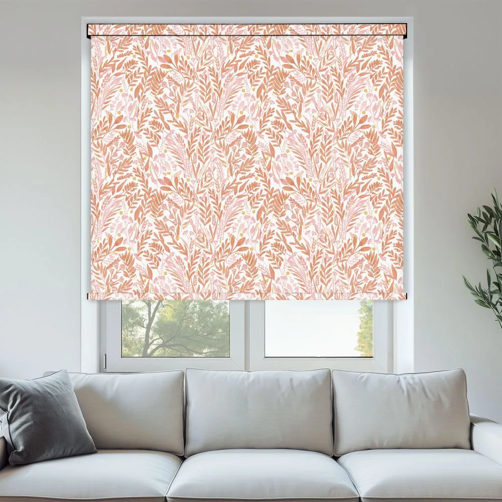 Petal Terracotta Blush Blackout Roller Blind