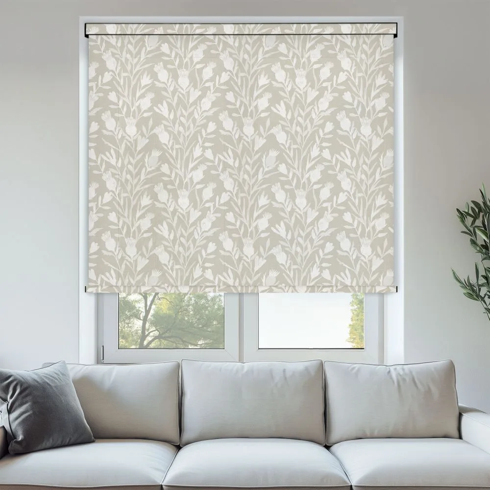 Thistle Hessian Roller Blind