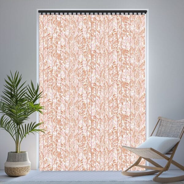 Petal Terracotta Blush Blackout Vertical Blind