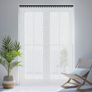 Petal White Sheer Vertical Blind