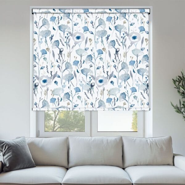 Ginkgo Inky Blue Roller Blind