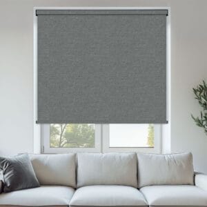 Oxford Grey Marle Blackout Roller Blind