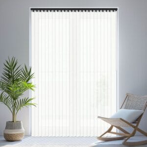 Zephyr White Eco Vertical Blind