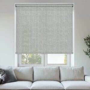 Oslo Silver 1% Screen Roller Blind