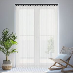 Ribble White Eco Vertical Blind